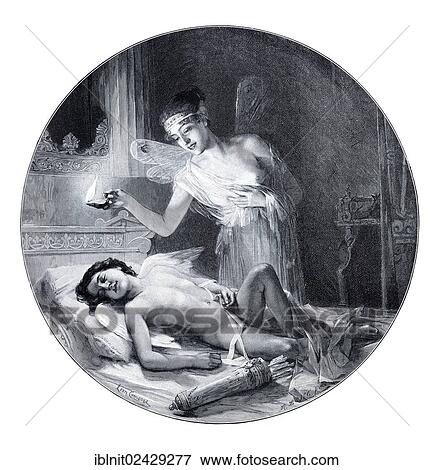"Psyche eavesdropping over Cupid, Modern Art in Master Woodcuts, yearbook from 1900" View Large Photo Image Stock Photo - "Psyche eavesdropping over Cupid, Modern Art in Master Woodcuts, yearbook from 1900". Fotosearch