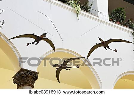 Stock Image - "Pterosaurs, Paleontological Museum, Munich, Bavaria, Germany, Europe". Fotosearch