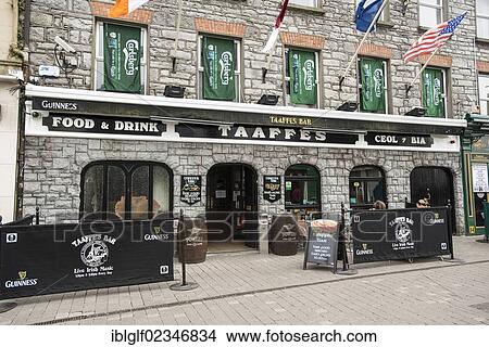 Picture - "Pub, Galway, County Galway, Republic of Ireland, Europe, PublicGround". Fotosearch