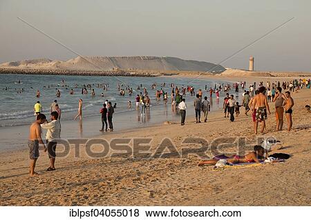 "Public beach Jumeirah Beach, Dubai, Emirate of Dubai, United Arab Emirates, Asia" View Large Photo Image Stock Photo - "Public beach Jumeirah Beach, Dubai, Emirate of Dubai, United Arab Emirates, Asia". Fotosearch