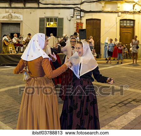 "Public dance performance, dancers in traditional costume, Alaior, Minorca, Menorca, Balearic Islands, Spain, Europe" View Large Photo Image Stock Image - "Public dance performance, dancers in traditional costume, Alaior, Minorca, Menorca, Balearic Islands, Spain, Europe". Fotosearch