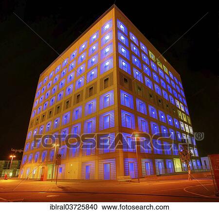 "Public library at Mailaender Platz square, at night, Stuttgart, Baden-Wurttemberg, Germany, Europe" View Large Photo Image Stock Image - "Public library at Mailaender Platz square, at night, Stuttgart, Baden-Wurttemberg, Germany, Europe". Fotosearch