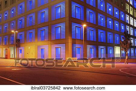 "Public library at Mailaender Platz square, at night, Stuttgart, Baden-Wurttemberg, Germany, Europe" View Large Photo Image Stock Image - "Public library at Mailaender Platz square, at night, Stuttgart, Baden-Wurttemberg, Germany, Europe". Fotosearch