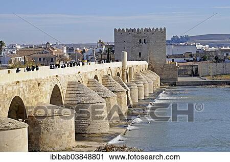 "Puente Romano, Roman bridge over the Guadalquivir River, Torre La Calahorra, Museum of Three Cultures, at the back, Cordoba, Andalusia, Spain, Europe" View Large Photo Image Stock Image - "Puente Romano, Roman bridge over the Guadalquivir River, Torre La Calahorra, Museum of Three Cultures, at the back, Cordoba, Andalusia, Spain, Europe". Fotosearch