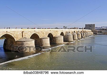 "Puente Romano, Roman bridge over the Guadalquivir River, Torre La Calahorra, Museum of Three Cultures, at the back, Cordoba, Andalusia, Spain, Europe" View Large Photo Image Stock Photograph - "Puente Romano, Roman bridge over the Guadalquivir River, Torre La Calahorra, Museum of Three Cultures, at the back, Cordoba, Andalusia, Spain, Europe". Fotosearch