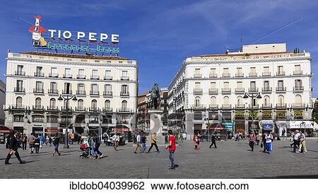 "Puerta del Sol square, Madrid, Spain, Europe" View Large Photo Image Stock Image - "Puerta del Sol square, Madrid, Spain, Europe". Fotosearch