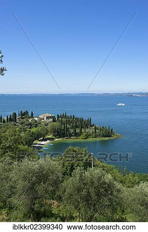 Stock Image - "Punta San Vigilio, Lake Garda, Italy, Europe". Fotosearch