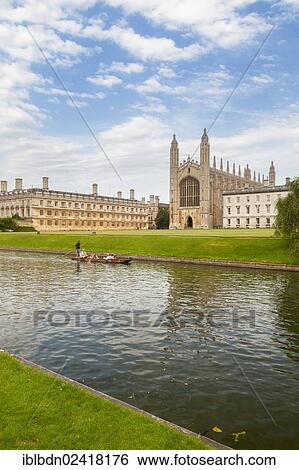 Punts on the river Cam at King's College in Cambridge, England, United Kingdom, Europe View Large Photo Image Stock Photograph - Punts on the river Cam at King's College in Cambridge, England, United Kingdom, Europe. Fotosearch