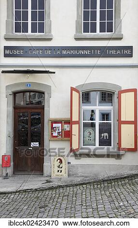 Stock Image - Puppet Museum, Musee de la Marionette, Fribourg, French Switzerland, Switzerland, Europe. Fotosearch