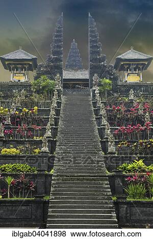 Stock Photo - "Pura Besakih Temple complex, Bali, Indonesia, Asia". Fotosearch