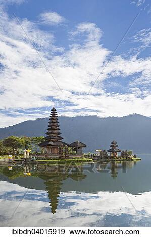 Stock Photo - "Pura Ulun Danu Batur temple, Bratan lake, Bali, Indonesia, Asia". Fotosearch