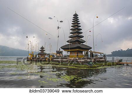 "Pura Ulun Danu Bratan or Pura Bratan Water Temple on Lake Bratan, Bali, Indonesia, Asia" View Large Photo Image Stock Photo - "Pura Ulun Danu Bratan or Pura Bratan Water Temple on Lake Bratan, Bali, Indonesia, Asia". Fotosearch