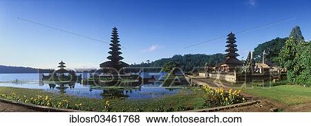 Stock Photo - "Pura Ulun Danu temple on Lake Bratan, Bedugul, Bali, Indonesia, Asia". Fotosearch
