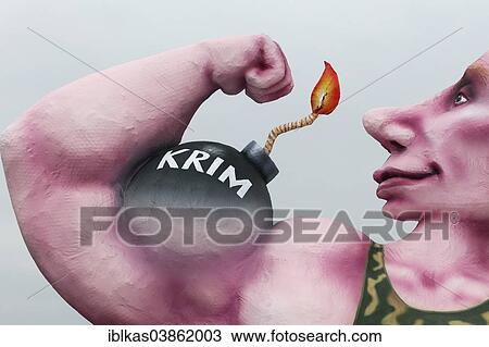 "Putin flexing his muscles, political caricature about the Crimean crisis, papier-mache figure for the Rose Monday parade, Carnival, Dusseldorf, North Rhine-Westphalia, Germany, Europe" View Large Photo Image Stock Image - "Putin flexing his muscles, political caricature about the Crimean crisis, papier-mache figure for the Rose Monday parade, Carnival, Dusseldorf, North Rhine-Westphalia, Germany, Europe". Fotosearch