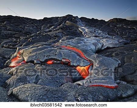 "PuÊ»u ʻŌʻŠor Puu Oo volcano, volcanic eruption, lava, red hot lava flow, HawaiÊ»i-Volcanoes-Nationalpark, USA, Hawaii, United States, North America" View Large Photo Image Stock Image - "PuÊ»u ʻŌʻŠor Puu Oo volcano, volcanic eruption, lava, red hot lava flow, HawaiÊ»i-Volcanoes-Nationalpark, USA, Hawaii, United States, North America". Fotosearch