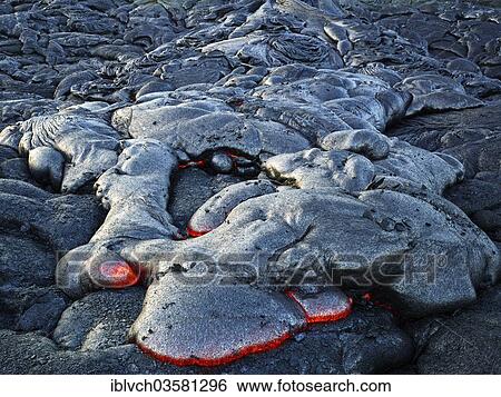 "PuÊ»u ʻŌʻŠor Puu Oo volcano, volcanic eruption, lava, red hot lava flow, HawaiÊ»i-Volcanoes-Nationalpark, USA, Hawaii, United States, North America" View Large Photo Image Stock Photograph - "PuÊ»u ʻŌʻŠor Puu Oo volcano, volcanic eruption, lava, red hot lava flow, HawaiÊ»i-Volcanoes-Nationalpark, USA, Hawaii, United States, North America". Fotosearch