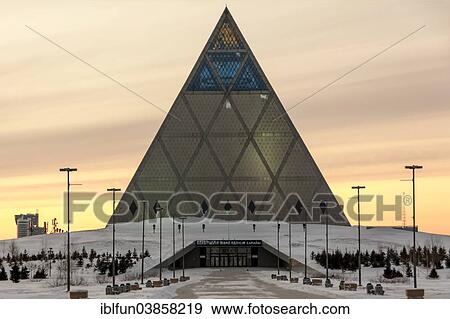 "Pyramid of Peace and Harmony in the evening, Astana, Kazakhstan, Asia" View Large Photo Image Stock Photo - "Pyramid of Peace and Harmony in the evening, Astana, Kazakhstan, Asia". Fotosearch