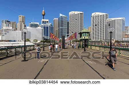 Picture - "Pyrmont Bridge, Sydney, New South Wales, Australia, Oceania". Fotosearch