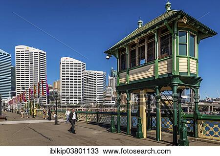 Stock Image - "Pyrmont Bridge, Sydney, New South Wales, Australia, Oceania". Fotosearch