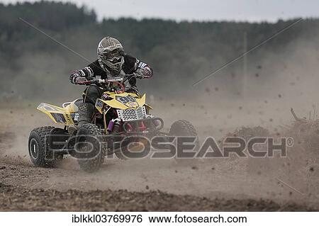 "Quad rider on a field, Hofen, Lower Allgau, Bavaria, Germany, Europe" View Large Photo Image Stock Photograph - "Quad rider on a field, Hofen, Lower Allgau, Bavaria, Germany, Europe". Fotosearch