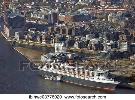 "Queen Mary 2, behind the HafenCity, Hamburg Harbour, Hamburg, Germany, Europe" View Large Photo Image Stock Image - "Queen Mary 2, behind the HafenCity, Hamburg Harbour, Hamburg, Germany, Europe". Fotosearch