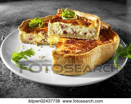 Quiche Lorraine View Large Photo Image Stock Photo - Quiche Lorraine. Fotosearch