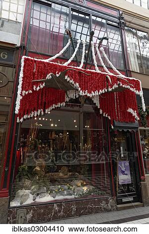 "Quirky shop selling historic walking sticks, with Christmas decoration, Passage Jouffroy, Grands Boulevards, 2nd Arrondissement, Paris, Ile-de-France, France, Europe" View Large Photo Image Stock Image - "Quirky shop selling historic walking sticks, with Christmas decoration, Passage Jouffroy, Grands Boulevards, 2nd Arrondissement, Paris, Ile-de-France, France, Europe". Fotosearch