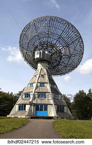 Stock Photography - "Radio telescope Astropeiler Stockert, on Mt. Stockert at Bad Muenstereifel, North Rhine-Westphalia, Germany, Europe". Fotosearch