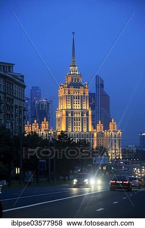 "Radisson Royal Hotel Ukraina on Kutuzovsky Prospekt, Moskau, Moscow Oblast, Russia, Europe" View Large Photo Image Stock Photo - "Radisson Royal Hotel Ukraina on Kutuzovsky Prospekt, Moskau, Moscow Oblast, Russia, Europe". Fotosearch