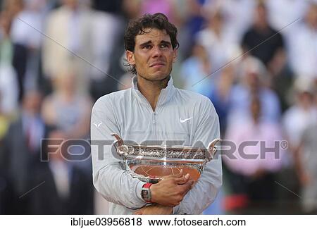 "Rafael Nadal, ESP, reacting emotionally during the awards ceremony, 2014 French Open, Roland Garros, Paris, France, Europe" View Large Photo Image Stock Photo - "Rafael Nadal, ESP, reacting emotionally during the awards ceremony, 2014 French Open, Roland Garros, Paris, France, Europe". Fotosearch