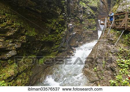 Stock Photo - "Raggaschlucht gorge, Molltal, Hohe Tauern, Flattach, Carinthia, Austria, Europe". Fotosearch