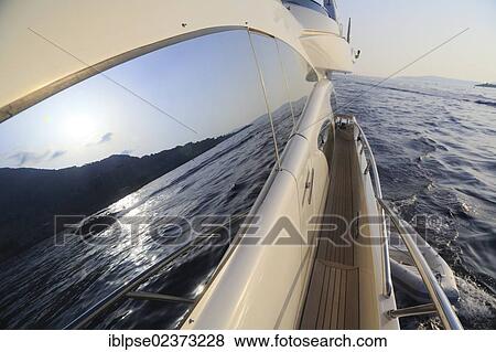 "Railing on the side, Leonardo II, a cruiser built by Azimut, type of boat: Leonardo 98, length: 30. 15 m, built in 2004, French Riviera, France, Mediterranean Sea, Europe" View Large Photo Image Stock Photo - "Railing on the side, Leonardo II, a cruiser built by Azimut, type of boat: Leonardo 98, length: 30. 15 m, built in 2004, French Riviera, France, Mediterranean Sea, Europe". Fotosearch