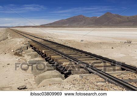 "Railroad tracks, Altiplano, Andean Plateau, Andes, Bolivia, South America" View Large Photo Image Stock Photo - "Railroad tracks, Altiplano, Andean Plateau, Andes, Bolivia, South America". Fotosearch