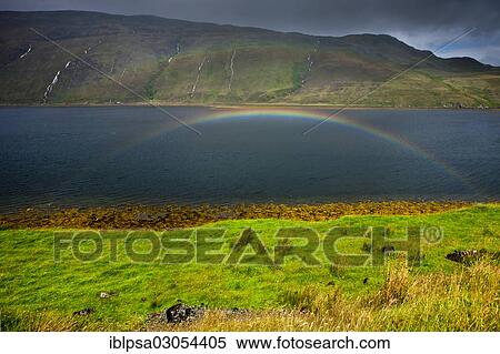 "Rainbow, Isle of Skye, Scotland, United Kingdom, Europe" View Large Photo Image Stock Photography - "Rainbow, Isle of Skye, Scotland, United Kingdom, Europe". Fotosearch