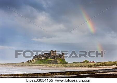 "Rainbow over Bamburgh Castle, Bamburgh, Northumberland, England, United Kingdom, Europe" View Large Photo Image Stock Photography - "Rainbow over Bamburgh Castle, Bamburgh, Northumberland, England, United Kingdom, Europe". Fotosearch