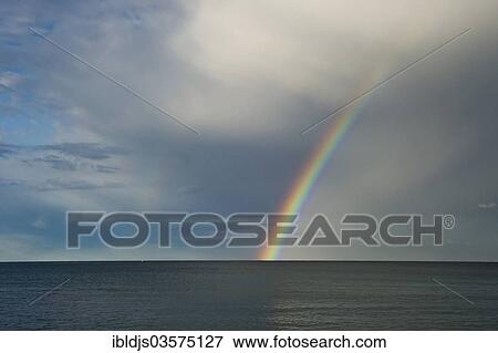 "Rainbow over the sea, L'Escala, Costa Brava, Catalonia, Spain, Europe" View Large Photo Image Stock Photo - "Rainbow over the sea, L'Escala, Costa Brava, Catalonia, Spain, Europe". Fotosearch