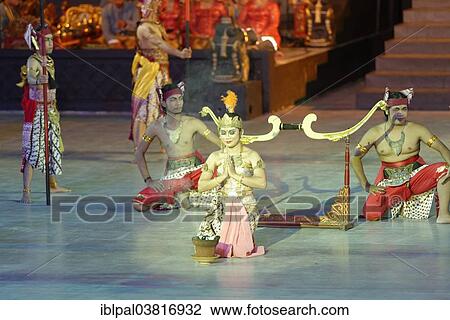 Stock Image - "Ramayana dance, Yogyakarta, Java, Indonesia, Asia". Fotosearch