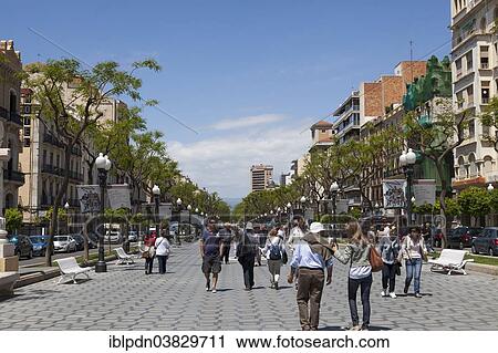 "Rambla Nova, tourist street, Tarragona, Catalonia, Spain, Europe" View Large Photo Image Stock Image - "Rambla Nova, tourist street, Tarragona, Catalonia, Spain, Europe". Fotosearch