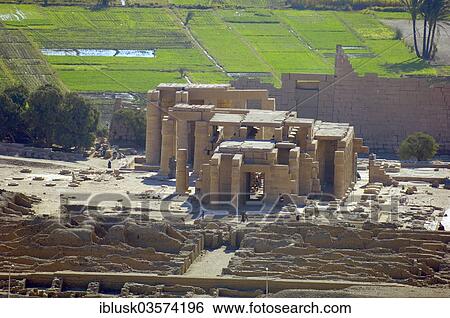 Stock Photograph - "Ramesseum, mortuary temple of Pharaoh Ramesses II, Thebes, west bank, Luxor, Luxor Governorate, Egypt, Africa". Fotosearch