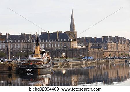 "Ramparts and boat in the marina, Saint Malo, Ille et Vilaine, Brittany, Bretagne, France, Europe" View Large Photo Image Stock Photo - "Ramparts and boat in the marina, Saint Malo, Ille et Vilaine, Brittany, Bretagne, France, Europe". Fotosearch
