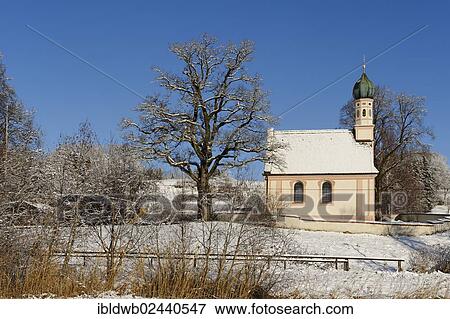 "Ramsachkircherl or Church of St. George in winter in the Murnauer Moos, Ramsach, Murnau, Pfaffenwinkel region, Upper Bavaria, Germany, Europe" View Large Photo Image Stock Photo - "Ramsachkircherl or Church of St. George in winter in the Murnauer Moos, Ramsach, Murnau, Pfaffenwinkel region, Upper Bavaria, Germany, Europe". Fotosearch