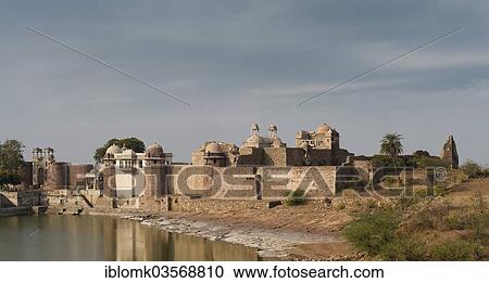 Stock Image - "Ratan Singh Palace, Chittorgarh, Rajasthan, India, Asia". Fotosearch