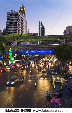Stock Photography - "Ratchaprasong intersection, Pathum Wan, Bangkok, Central Thailand, Thailand, Asia". Fotosearch
