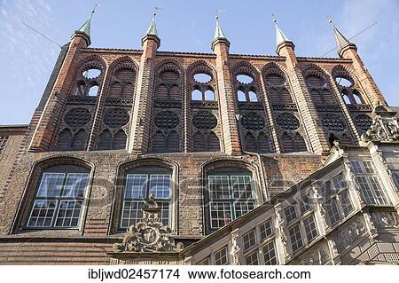 "Rathaus, or city hall, Luebeck, Schleswig-Holstein, Germany, Europe" View Large Photo Image Picture - "Rathaus, or city hall, Luebeck, Schleswig-Holstein, Germany, Europe". Fotosearch