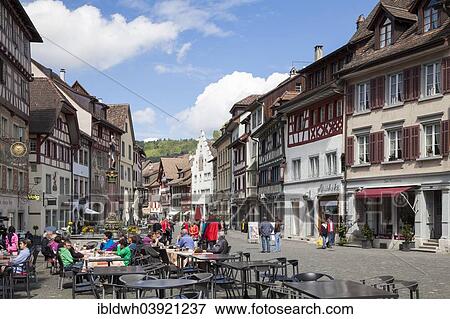 "Rathausplatz square in the historic centre, Stein am Rhein, Canton of Schaffhausen, Switzerland, Europe" View Large Photo Image Stock Photo - "Rathausplatz square in the historic centre, Stein am Rhein, Canton of Schaffhausen, Switzerland, Europe". Fotosearch