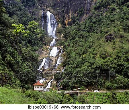 "Rawana Ella Waterfalls, Nuwara Eliya, Zentralprovinz, Sri Lanka, Asia" View Large Photo Image Stock Photograph - "Rawana Ella Waterfalls, Nuwara Eliya, Zentralprovinz, Sri Lanka, Asia". Fotosearch
