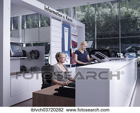 "Reception area and customer support at a car repair shop, St. Gertraudi, Reith im Alpbachtal, Kufstein District, North Tirol, Tirol, Austria, Europe" View Large Photo Image Stock Image - "Reception area and customer support at a car repair shop, St. Gertraudi, Reith im Alpbachtal, Kufstein District, North Tirol, Tirol, Austria, Europe". Fotosearch