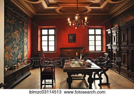 "Reception room, late 16th century, with period furniture, left, a Dutch tapestry from 1570 from Tournai, in Tucher Mansion, Hirschelgasse 9-11, Nuremberg, Middle Franconia, Bavaria, Germany, Europe" View Large Photo Image Stock Image - "Reception room, late 16th century, with period furniture, left, a Dutch tapestry from 1570 from Tournai, in Tucher Mansion, Hirschelgasse 9-11, Nuremberg, Middle Franconia, Bavaria, Germany, Europe". Fotosearch