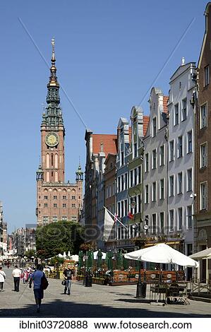 "Rechtstadt Town Hall and Long Lane, Gdansk, Pomeranian Voivodeship, Poland, Europe" View Large Photo Image Stock Photo - "Rechtstadt Town Hall and Long Lane, Gdansk, Pomeranian Voivodeship, Poland, Europe". Fotosearch