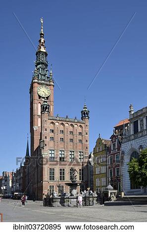 "Rechtstadt Town Hall and Long Lane, Gdansk, Pomeranian Voivodeship, Poland, Europe" View Large Photo Image Stock Photography - "Rechtstadt Town Hall and Long Lane, Gdansk, Pomeranian Voivodeship, Poland, Europe". Fotosearch